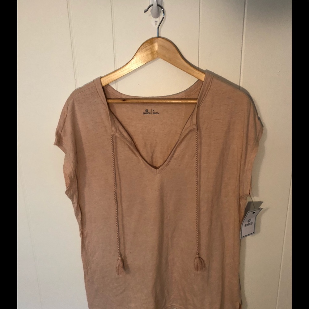 Susina Blush short sleeve shirt XL